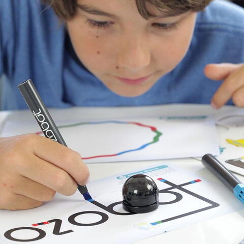 Set 4 markere negre pentru robot Ozobot