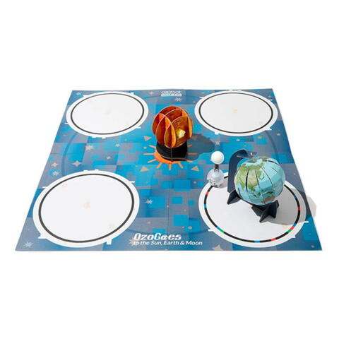 Ozobot Extensie STEAM  - OzoGoes & Soarele, Pamantul si Luna