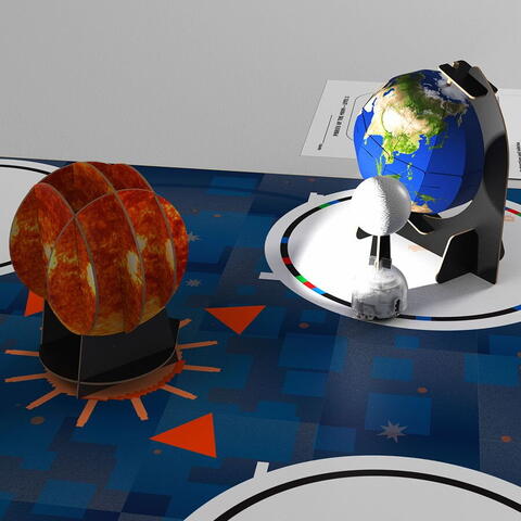 Ozobot Extensie STEAM  - OzoGoes & Soarele, Pamantul si Luna