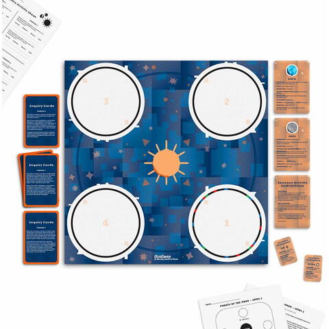 Ozobot Extensie STEAM  - OzoGoes & Soarele, Pamantul si Luna