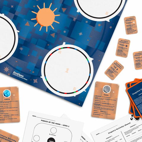 Ozobot Extensie STEAM  - OzoGoes & Soarele, Pamantul si Luna