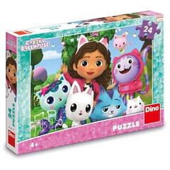 Puzzle - Casa de papusi a lui Gabby (24 piese)
