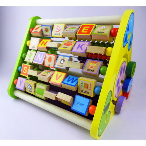 BIGJIGS Toys Centru de activitati - litere si imagini in romana - RESIGILAT