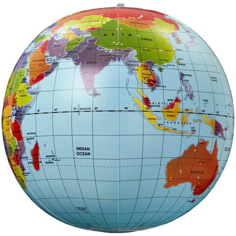 Brainstorm Glob pamantesc gonflabil - 50 cm - RESIGILAT