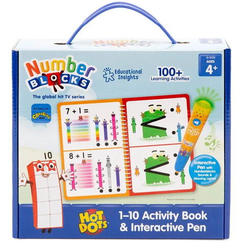 Educational Insights Set Hot Dots® - Numberblocks de la 1 la 10