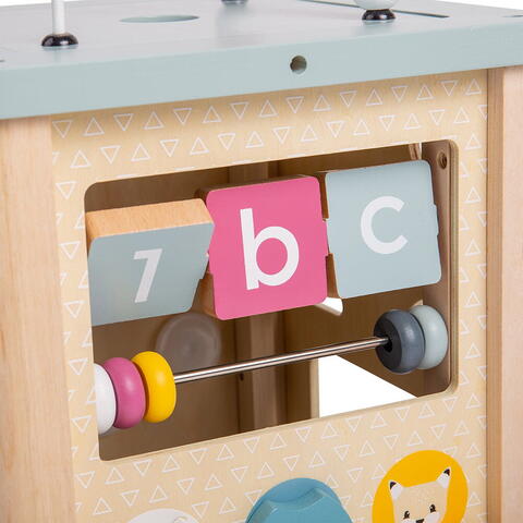 BIGJIGS Toys Centru de activitati 5 in 1 (pastel)