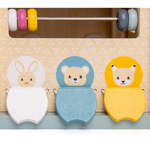 BIGJIGS Toys Centru de activitati 5 in 1 (pastel)