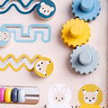 BIGJIGS Toys Antemergator cu activitati (pastel)