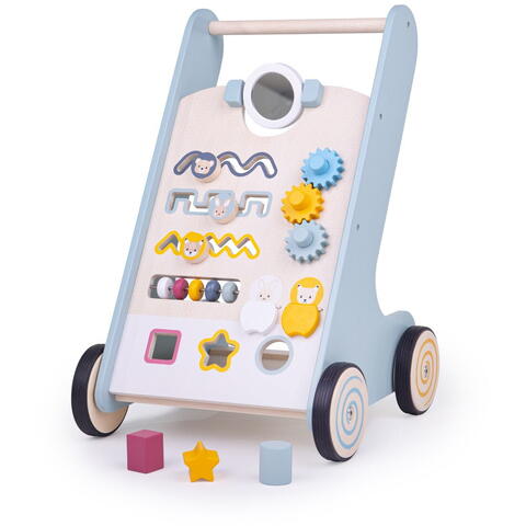 BIGJIGS Toys Antemergator cu activitati (pastel)