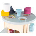 BIGJIGS Toys Cilindru din lemn cu activitati (pastel)