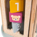 BIGJIGS Toys Cilindru din lemn cu activitati (pastel)