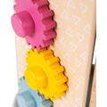 BIGJIGS Toys Cilindru din lemn cu activitati (pastel)
