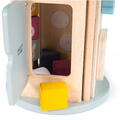 BIGJIGS Toys Cilindru din lemn cu activitati (pastel)