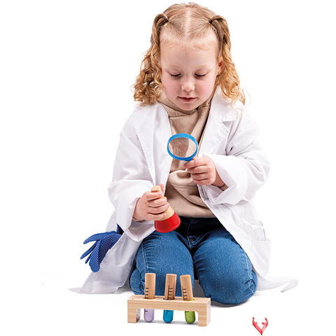 BIGJIGS Toys Set costum si accesorii de laborator pentru copii