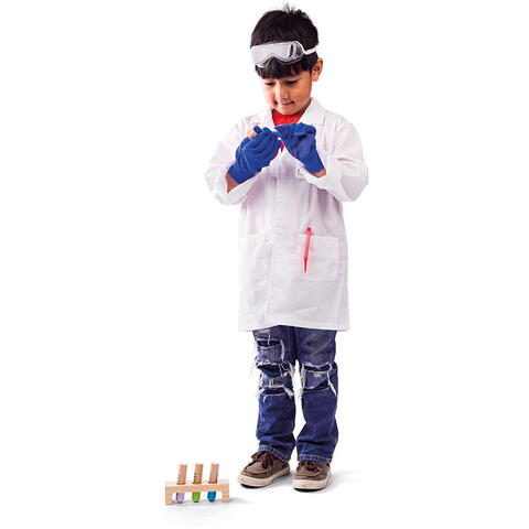 BIGJIGS Toys Set costum si accesorii de laborator pentru copii
