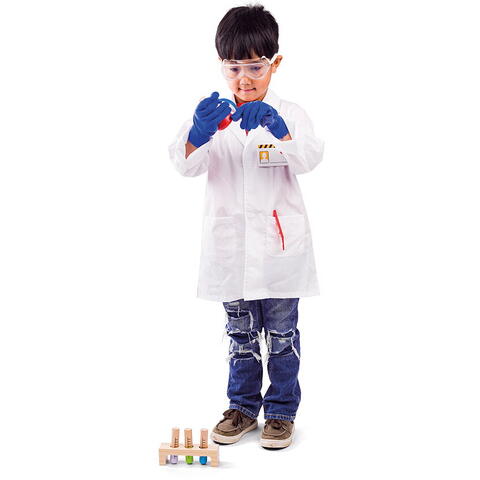 BIGJIGS Toys Set costum si accesorii de laborator pentru copii