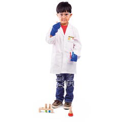 Set costum si accesorii de laborator pentru copii