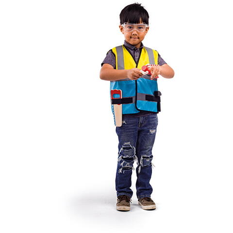 BIGJIGS Toys Set costum si accesorii constructor pentru copii