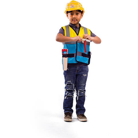 BIGJIGS Toys Set costum si accesorii constructor pentru copii