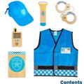 BIGJIGS Toys Set costum si accesorii politist pentru copii