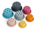 BIGJIGS Toys Set cupe de stivuit din silicon