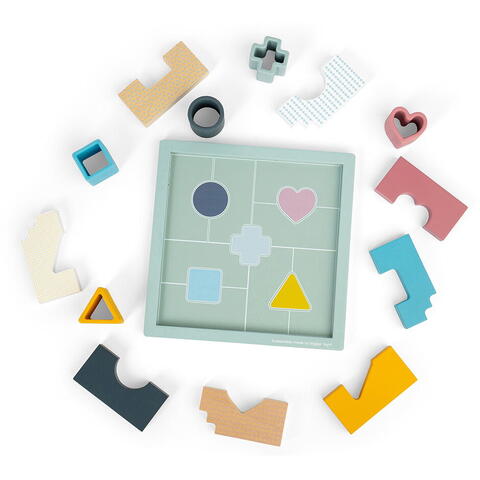 BIGJIGS Toys Joc 2 in 1 mozaic (pastel)