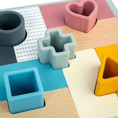 BIGJIGS Toys Joc 2 in 1 mozaic (pastel)