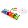 BIGJIGS Toys Set betisoare din lemn pentru numarat - Curcubeu
