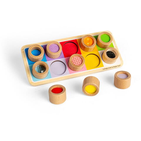 BIGJIGS Toys Tablita senzoriala - Modele si texturi
