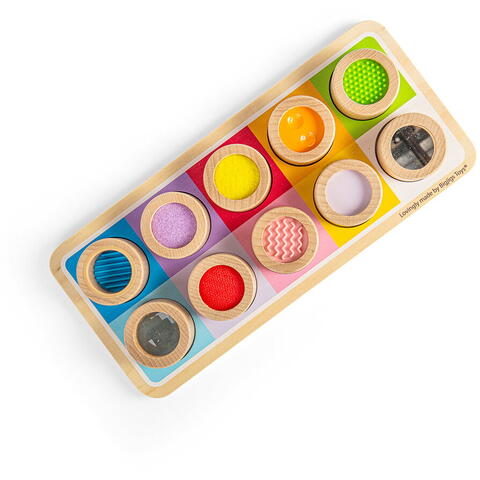 BIGJIGS Toys Tablita senzoriala - Modele si texturi
