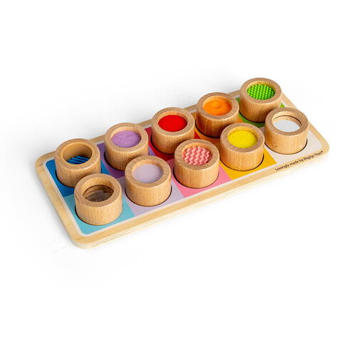 BIGJIGS Toys Tablita senzoriala - Modele si texturi
