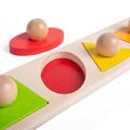 BIGJIGS Toys Tablita din lemn - Potriveste formele