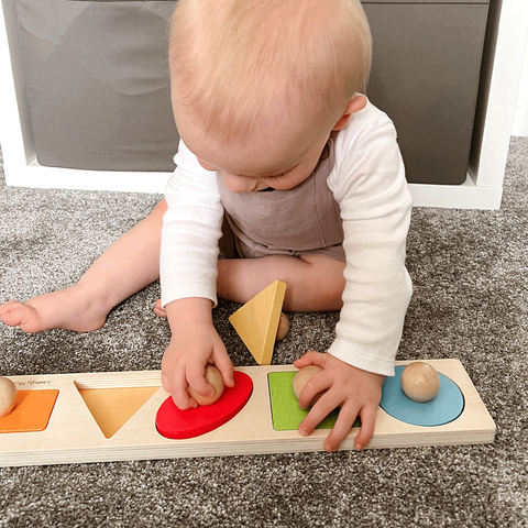 BIGJIGS Toys Tablita din lemn - Potriveste formele