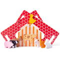 BIGJIGS Toys Joc de sortare - Ferma vesela