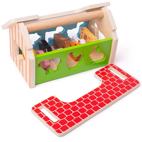 BIGJIGS Toys Joc de sortare - Ferma vesela
