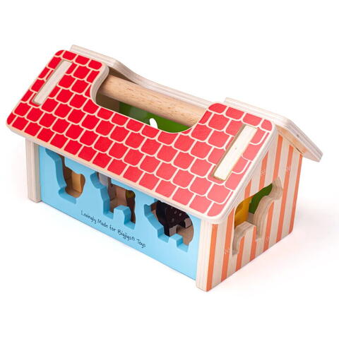 BIGJIGS Toys Joc de sortare - Ferma vesela