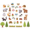 BIGJIGS Toys Set magnetic - Animalute din padure