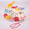 BIGJIGS Toys Joc de sortare - Camionul animalutelor
