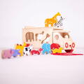 BIGJIGS Toys Joc de sortare - Camionul animalutelor