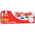 BIGJIGS Toys Camion cu platforma pentru masinute