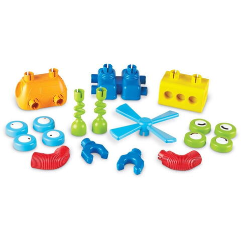 Learning Resources Hai sa construim - 1, 2, 3  Robotel colorat - RESIGILAT