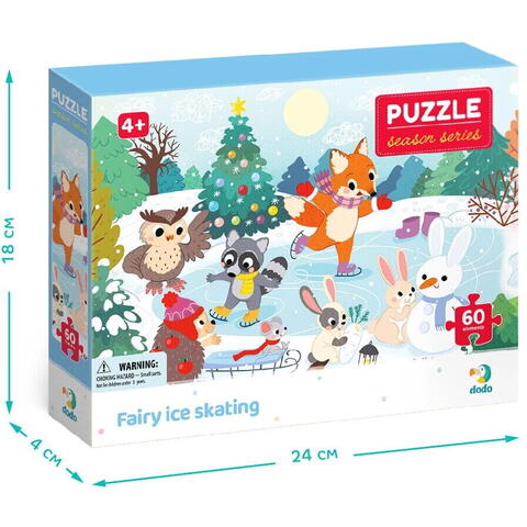 Dodo Puzzle - La patinoar (60 piese) - RESIGILAT