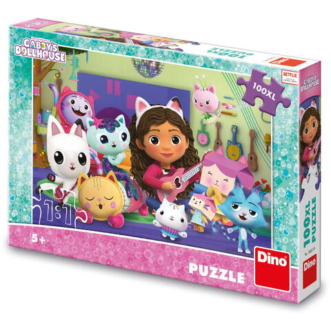 Dino Puzzle - Gabby si ora de muzica  (100 piese XL )