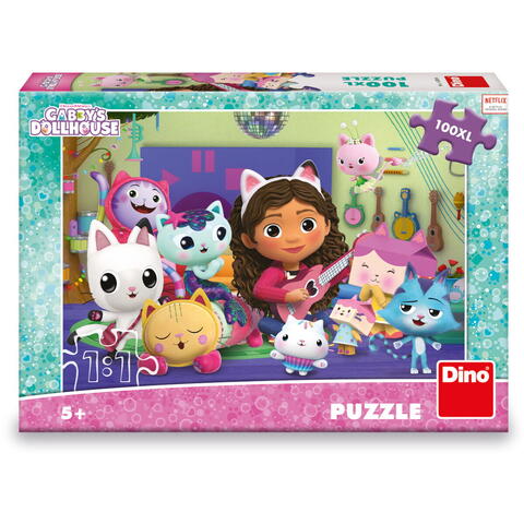 Dino Puzzle - Gabby si ora de muzica  (100 piese XL )