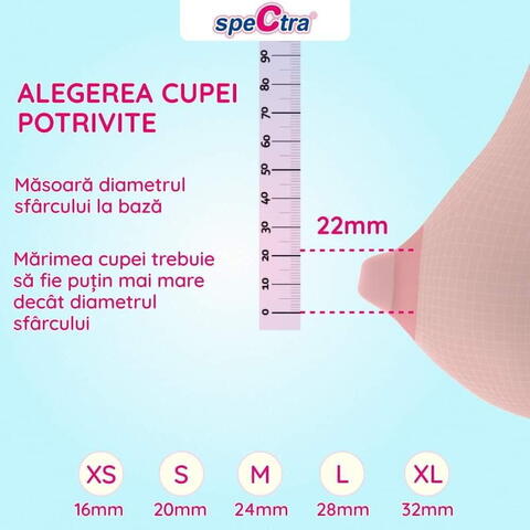 SPECTRA Accesoriu pompa san - Cupa 24 mm M