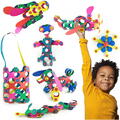 Clixo® joc magnetic de construit - Curcubeu (42 piese)