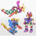 Clixo® joc magnetic de construit - Super Curcubeu (60 piese)