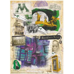 Puzzle Harry Potter - Ministerul Magiei & Aleea Nocturn (450 piese)