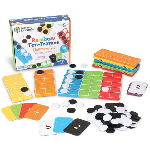Learning Resources Set matematic baza 10 - Curcubeu