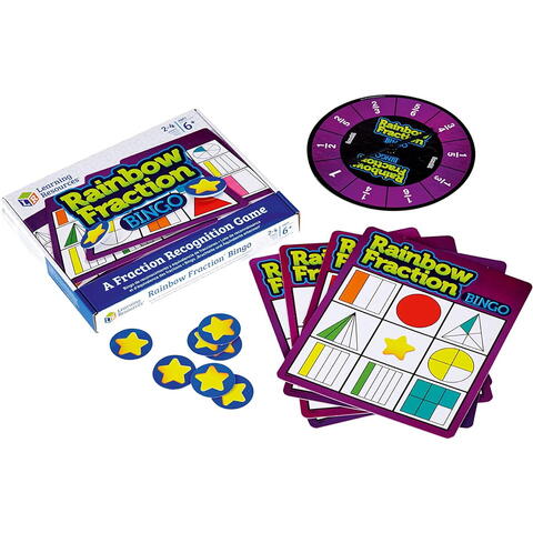 Learning Resources Joc bingo - Curcubeul fractiilor
